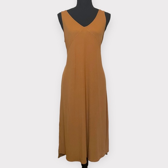 Richer Poorer - Night Knit Slip Dress - Woodgrain Tan - Size M - Picture 3 of 8
